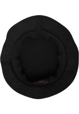 Sombrero de cubo de sarga de algodón - Negro