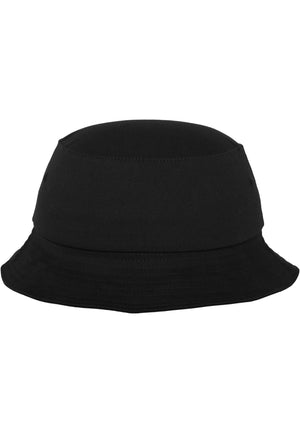 Sombrero de cubo de sarga de algodón - Negro