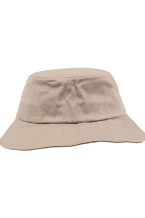 Sombrero de cubo de sarga de algodón - Caqui