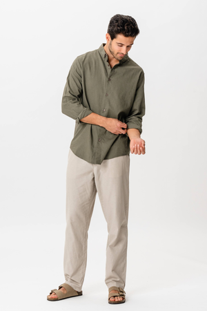 Camisa de lino - Ejército