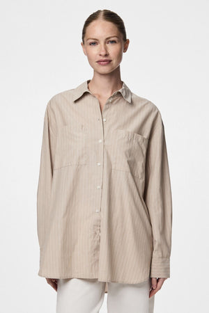 Melia Loose Shirt -  Crockery