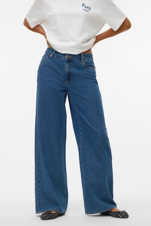 Vaqueros anchos Remy - Denim azul medio