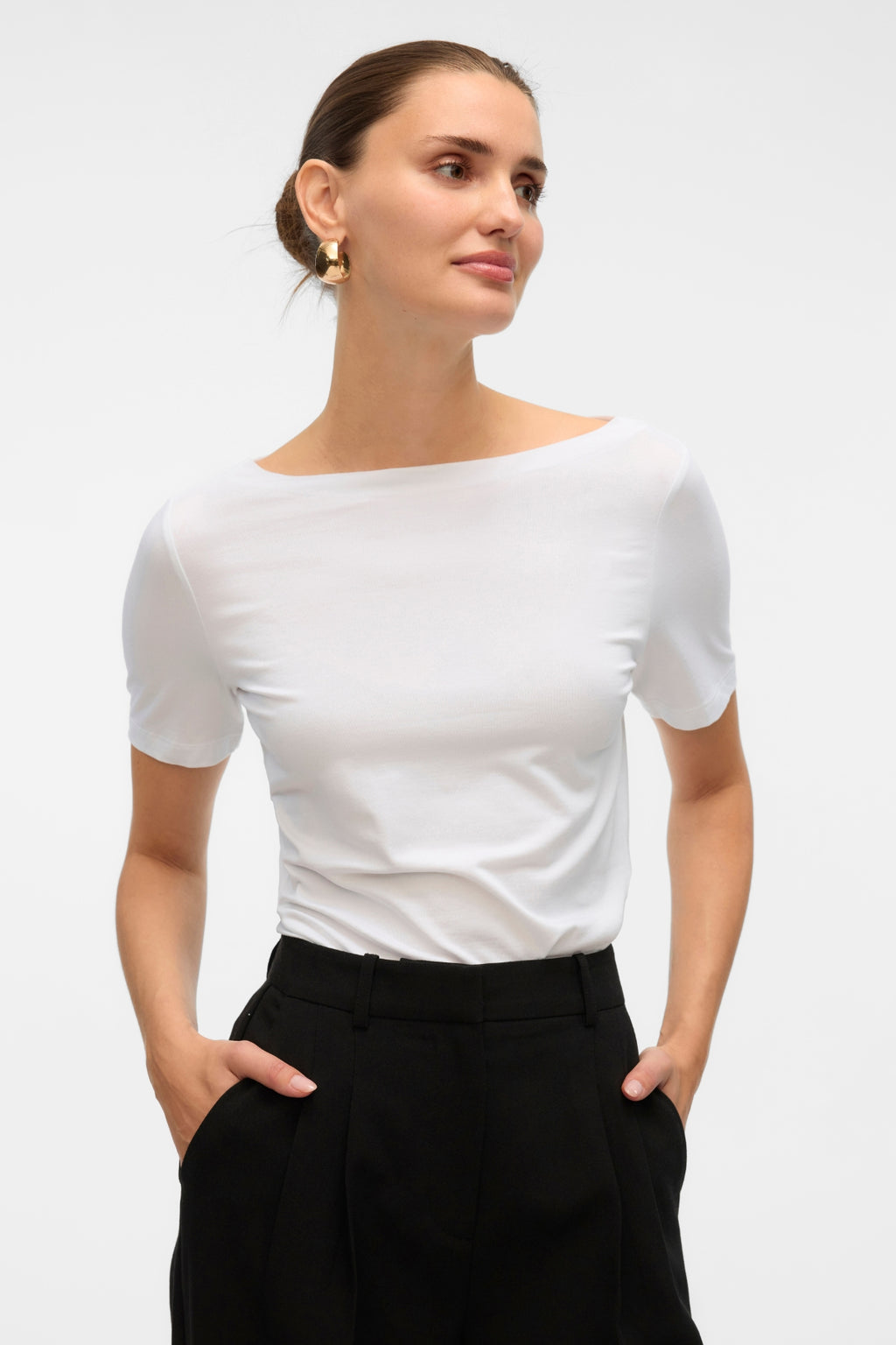 Top modal Panda - Blanco brillante