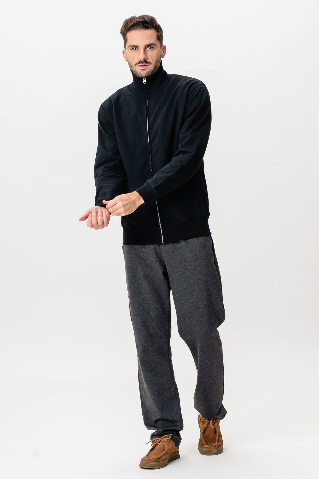 Sudadera con cremallera - negro