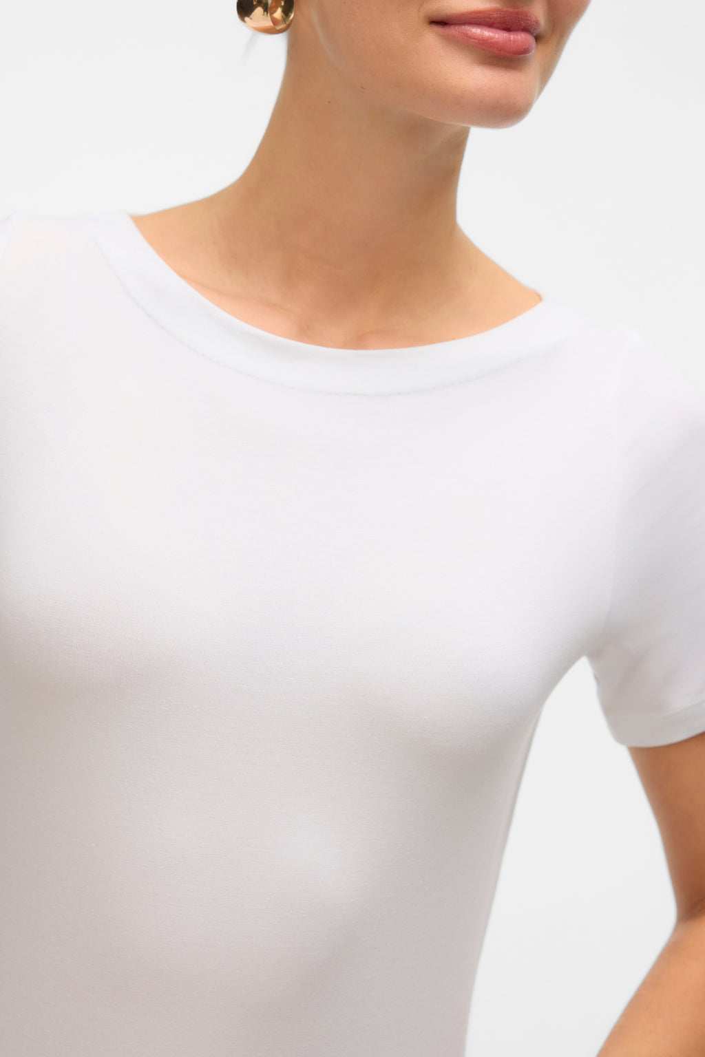 Top modal Panda - Blanco brillante