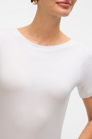 Top modal Panda - Blanco brillante