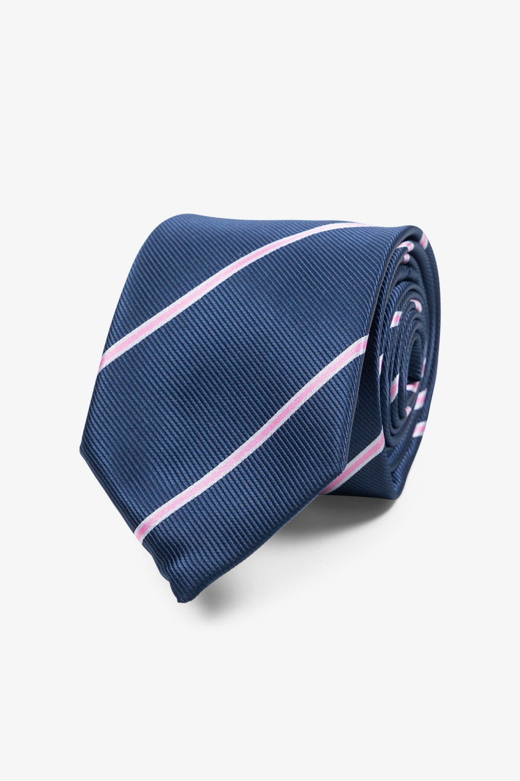 Corbata - azul marino/rosa rayado