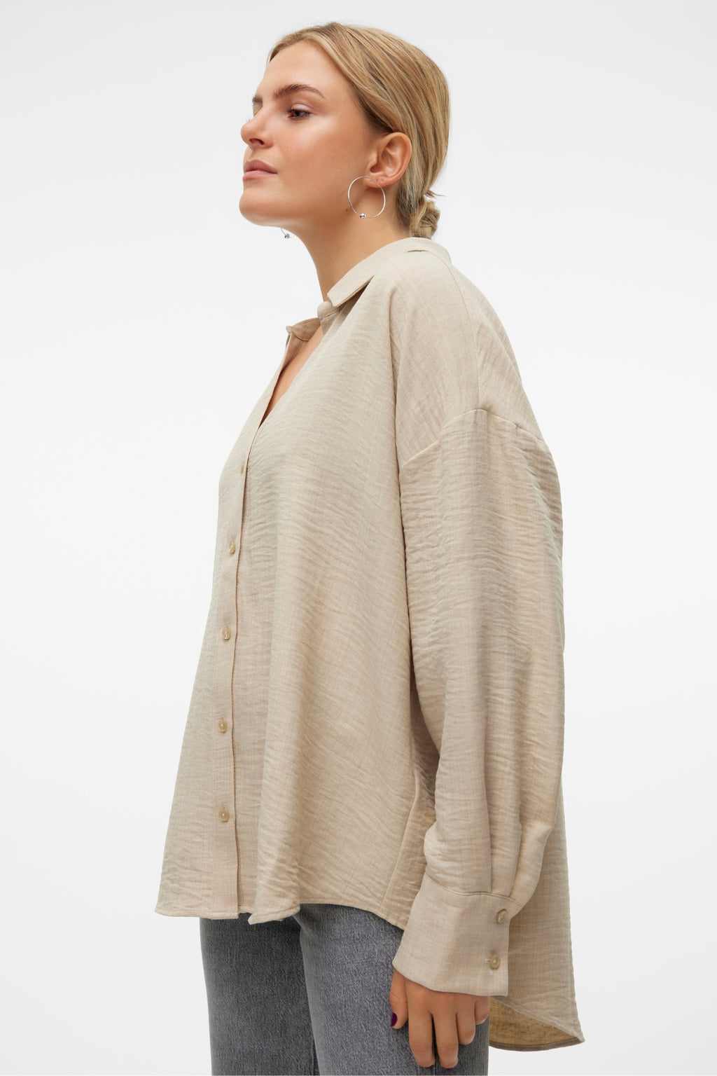 Camisa Melaney Queeny - Overcast Melange