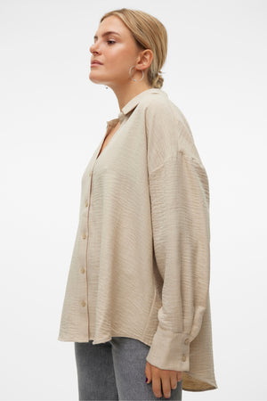 Camisa Melaney Queeny - Overcast Melange