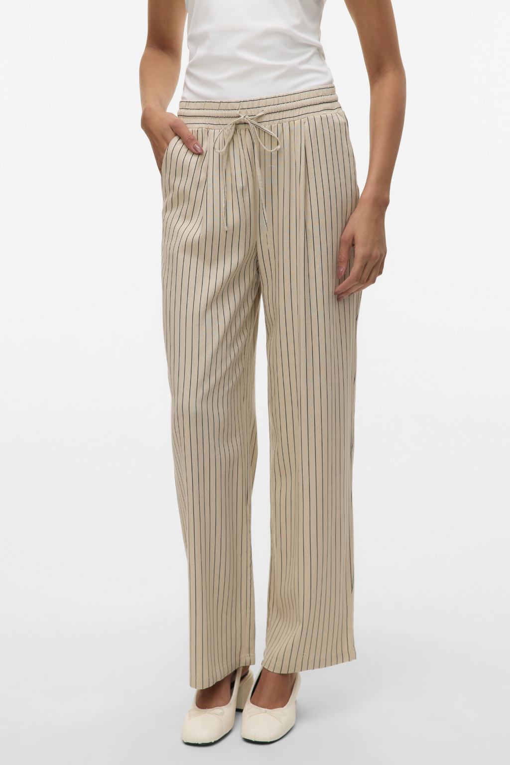Jesmilo Wide Pants - Silver Lining