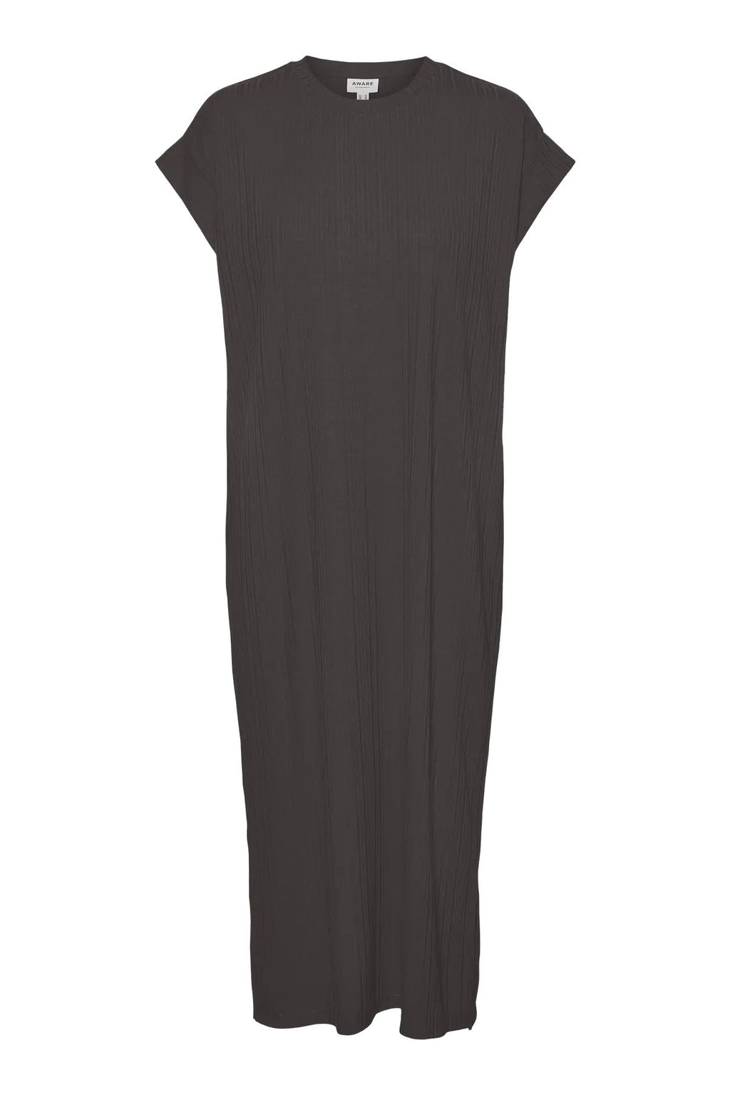 Phoenixy Cap Sleeve Calf Dress - Chocolate Torte