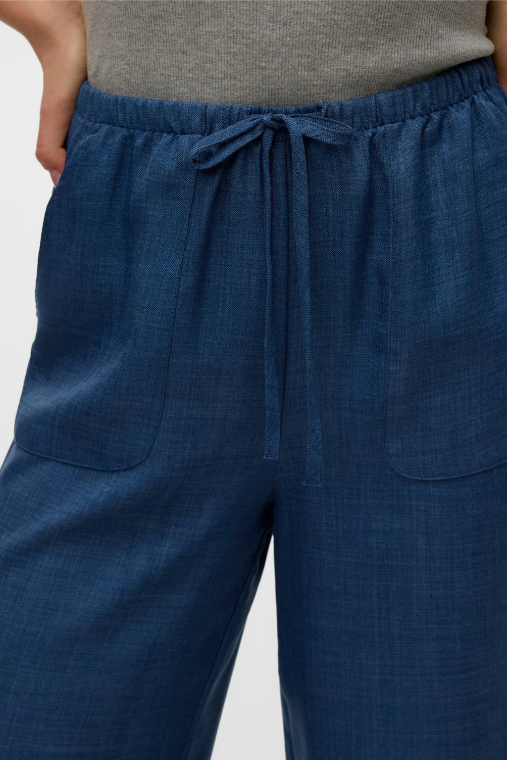 Pantalón Suelto Melaney - Dark Denim Melange