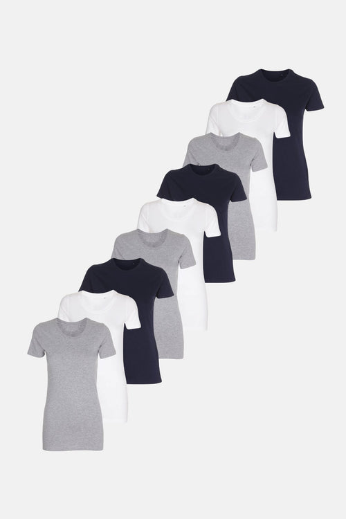 Fitted T-shirt - Package Deal (9 pcs.) - TeeShoppen Group™ - T-shirt - TeeShoppen
