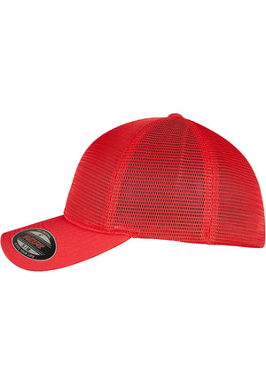 GORRO FLEXFIT 360 OMNIMESH - Rojo