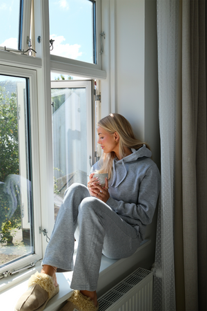 Sudadera con capucha Essential para mujer - Gris