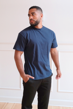 Camiseta cuadrada - Azul marino