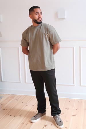 Camiseta boxy - Oliva