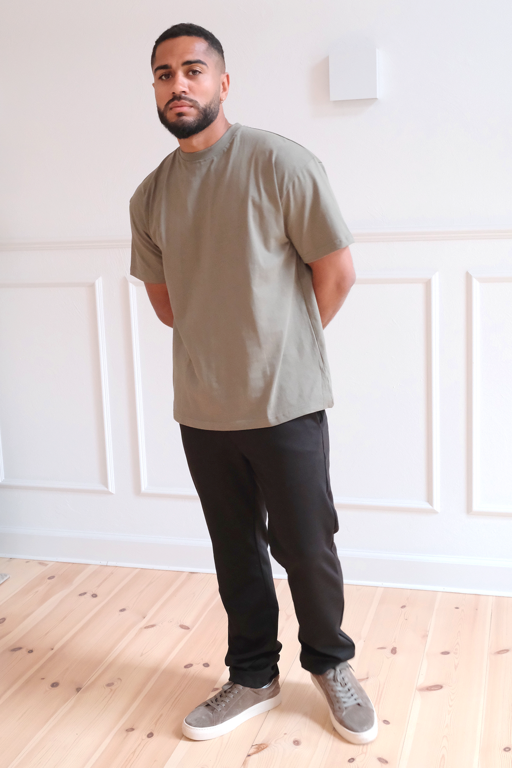 Camiseta boxy - Oliva