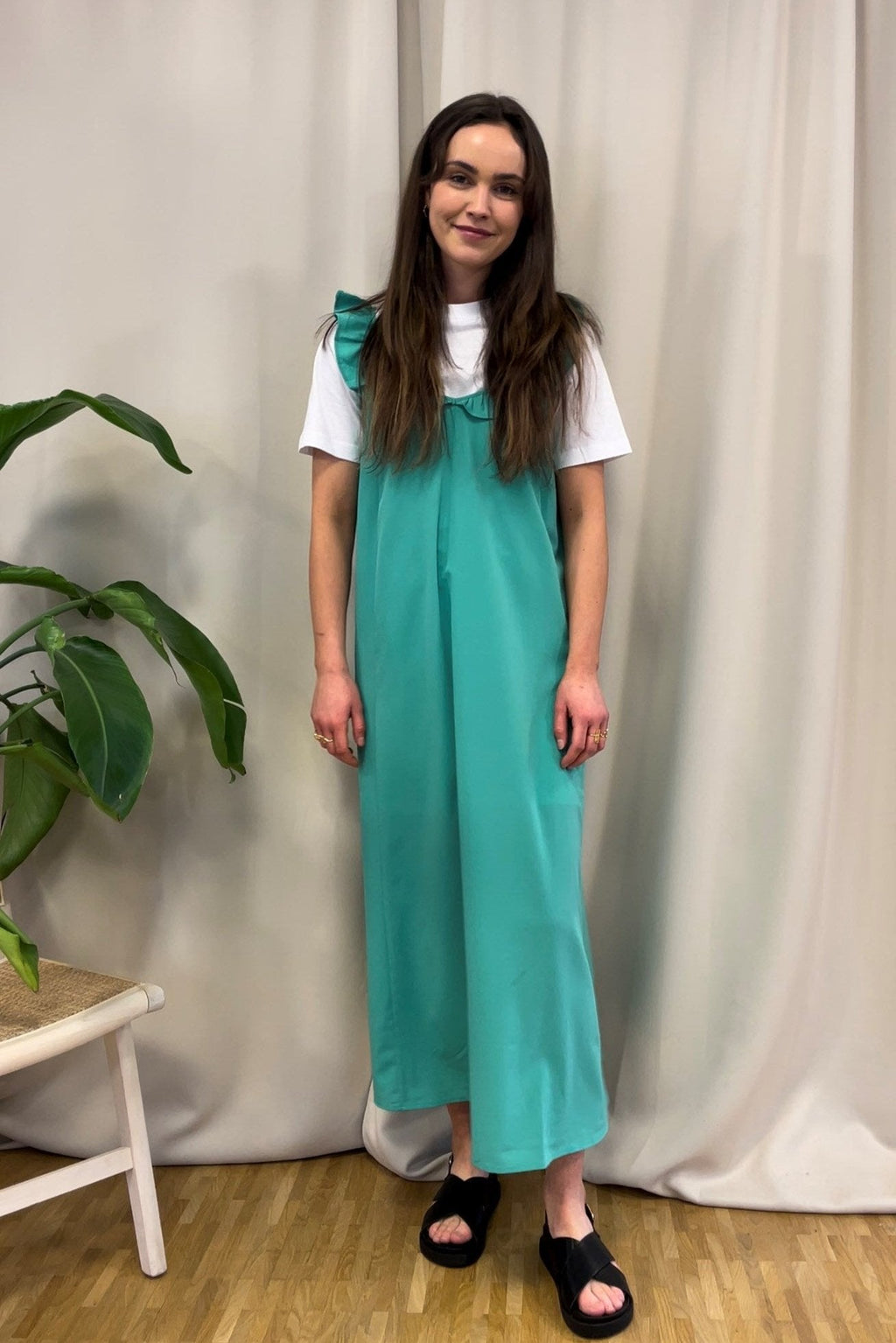 Vestido de Zora Midi - Marine Green