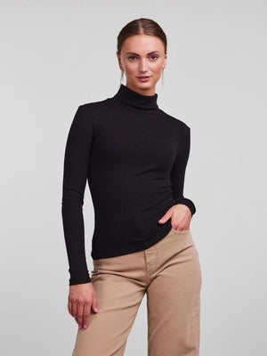 Top Kitte Rollneck - Negro