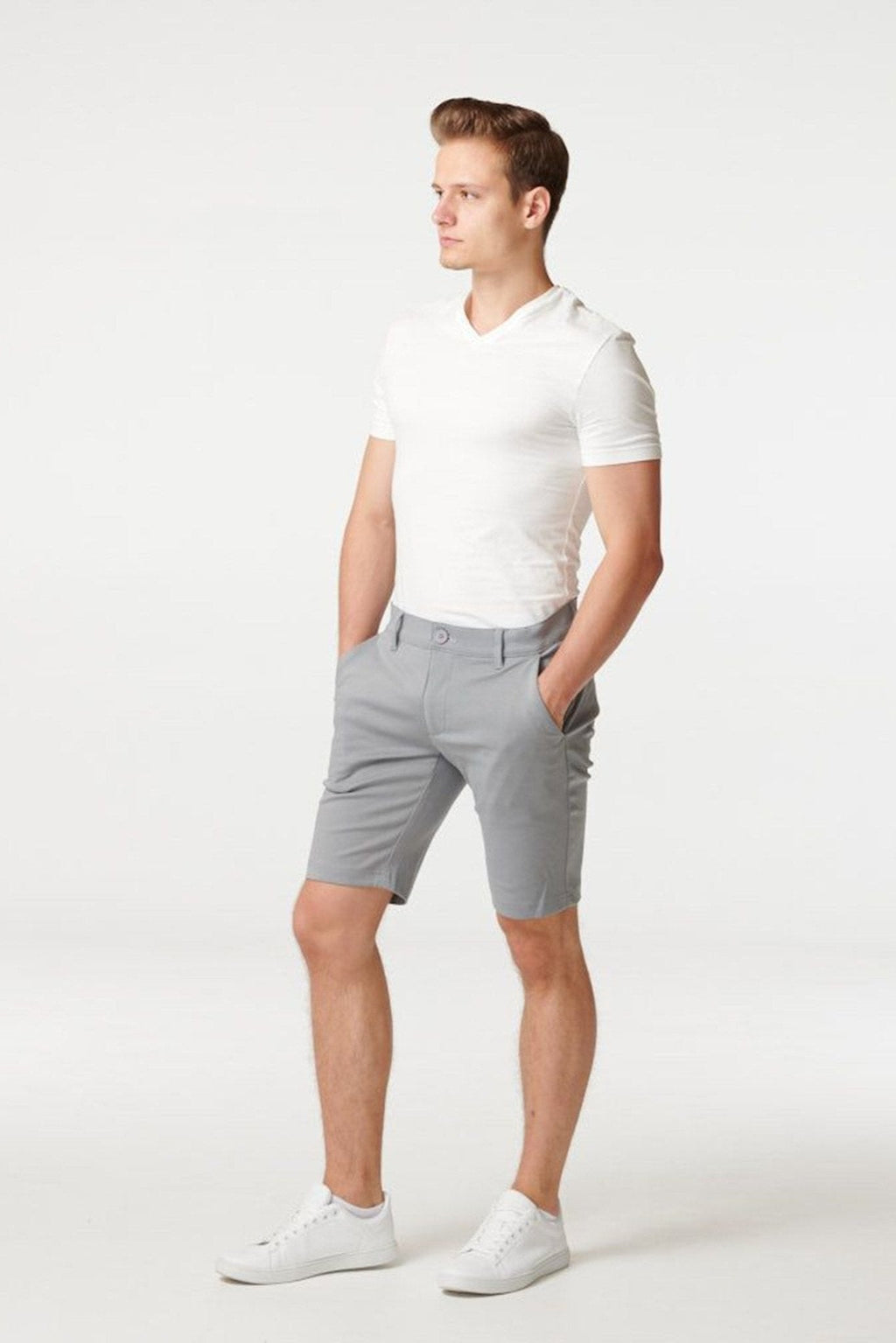 chinos Shorts - Gris claro