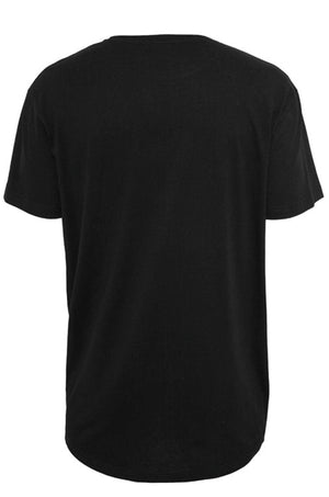 Camiseta larga - Negro