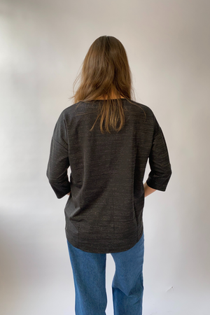 Malena Lurex Bluse - Plata