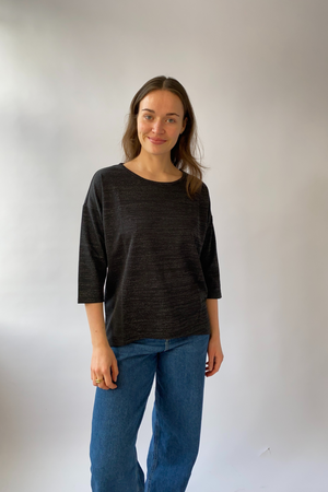 Malena Lurex Bluse - Plata