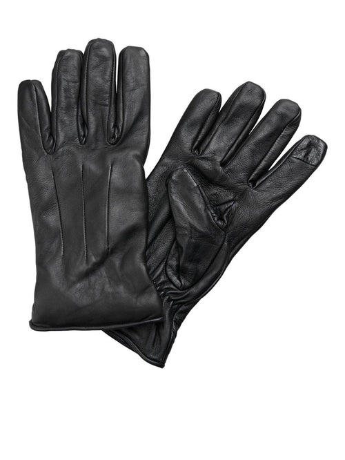 Montana Leather Gloves - Black - TeeShoppen Group™ - Accessories - Jack & Jones