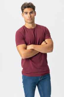 Muscle T-shirt - Burgundy Red