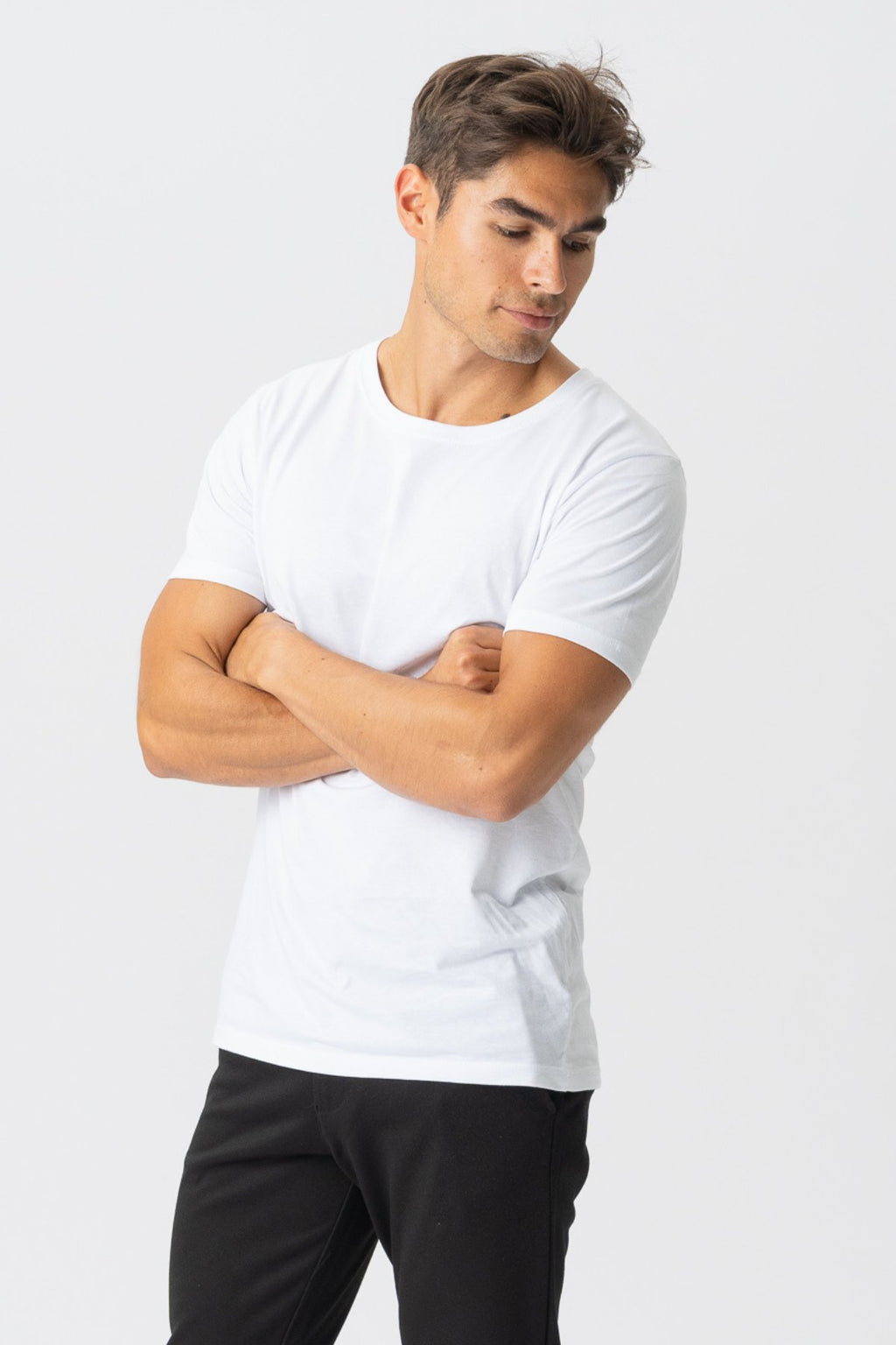 Camiseta muscular - blanco