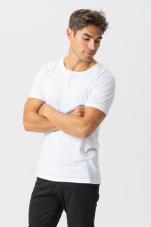 Camiseta muscular - blanco