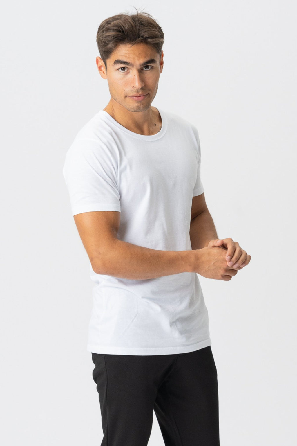 Camiseta muscular - blanco