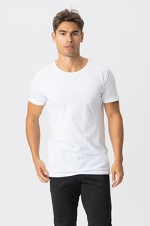 Camiseta muscular - blanco