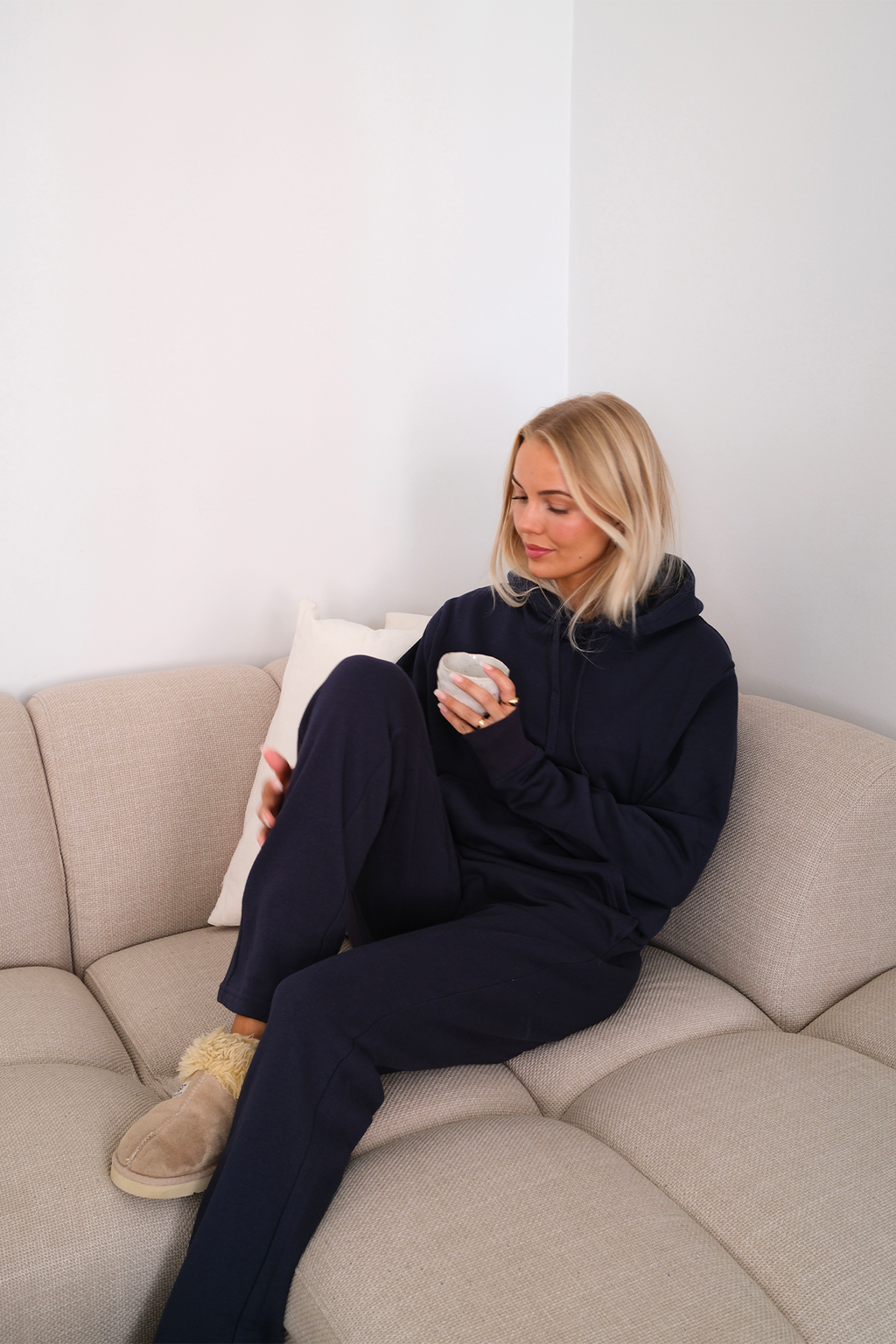 Sudadera con capucha Essential para Mujer - Azul marino