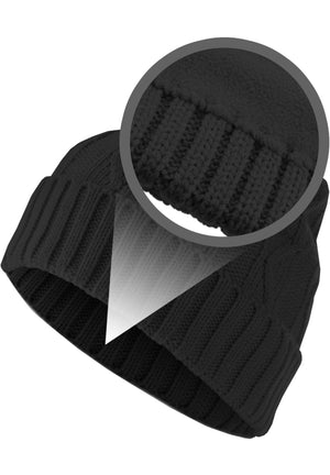 Next Gorro Cable Flap - Negro