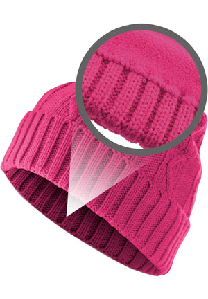 Siguiente Gorro Cable Flap - Magenta