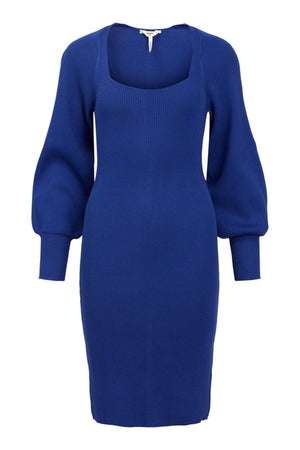 Agnes Strik Kjole - Clematis -Blue