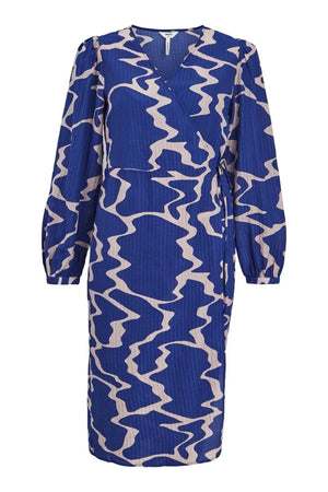 Vanja Wrap Kjole - Clematis azul