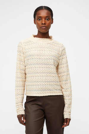 RUNA LANGærmet Blusa - Sandshell