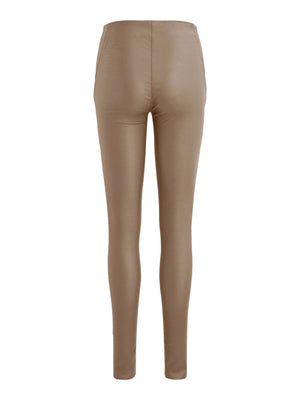 Belle Coated Leggings - Beige