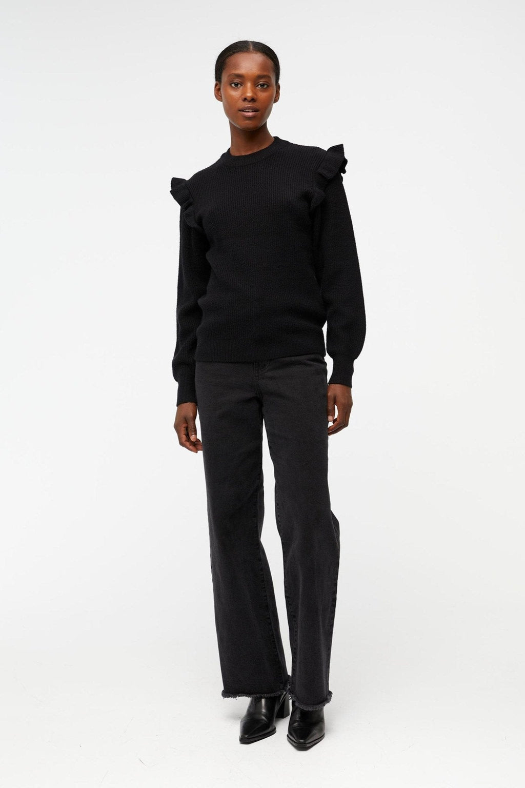 Malena Ruffle Excelter - Negro