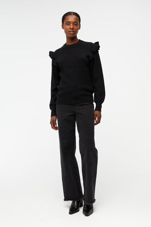 Malena Ruffle Excelter - Negro