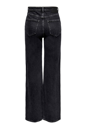 Jeans jugosos (pierna ancha) - denim negro