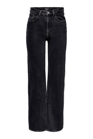 Jeans jugosos (pierna ancha) - denim negro