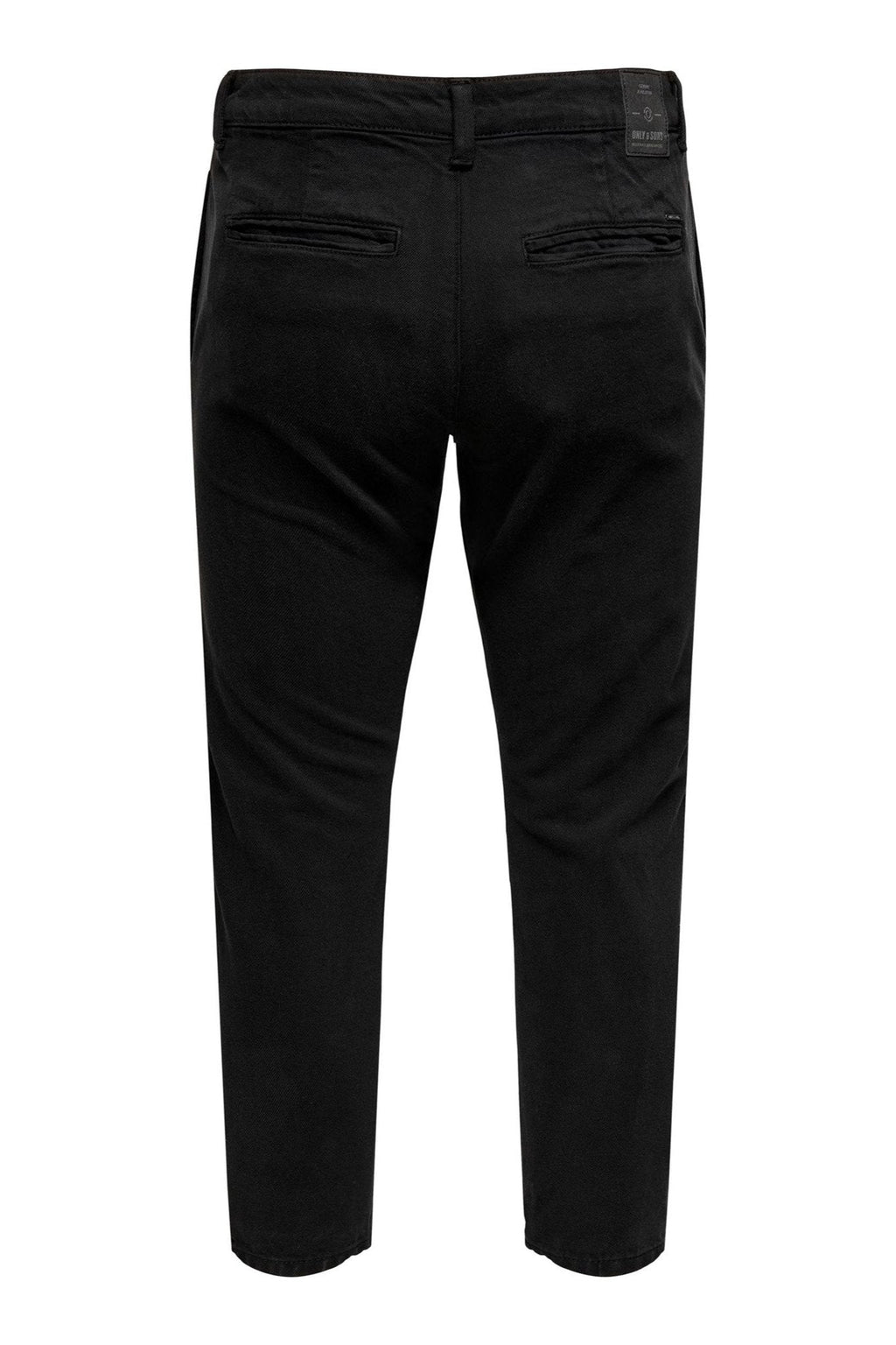 Pantalones de sarga de chino avi beam - negro