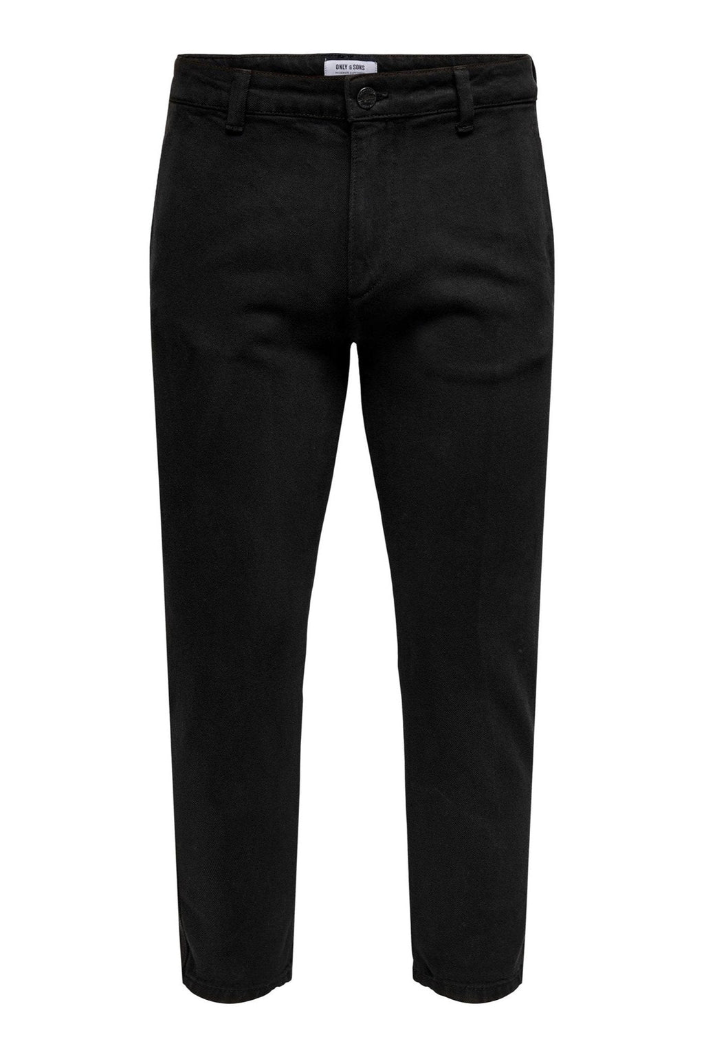 Pantalones de sarga de chino avi beam - negro