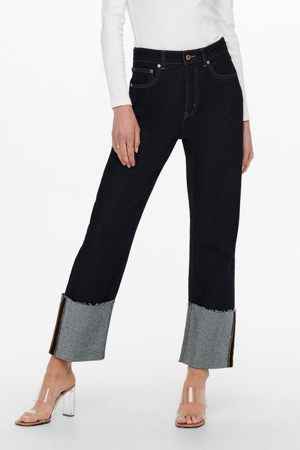 Jeans de cintura alta Megan - Blue Denim