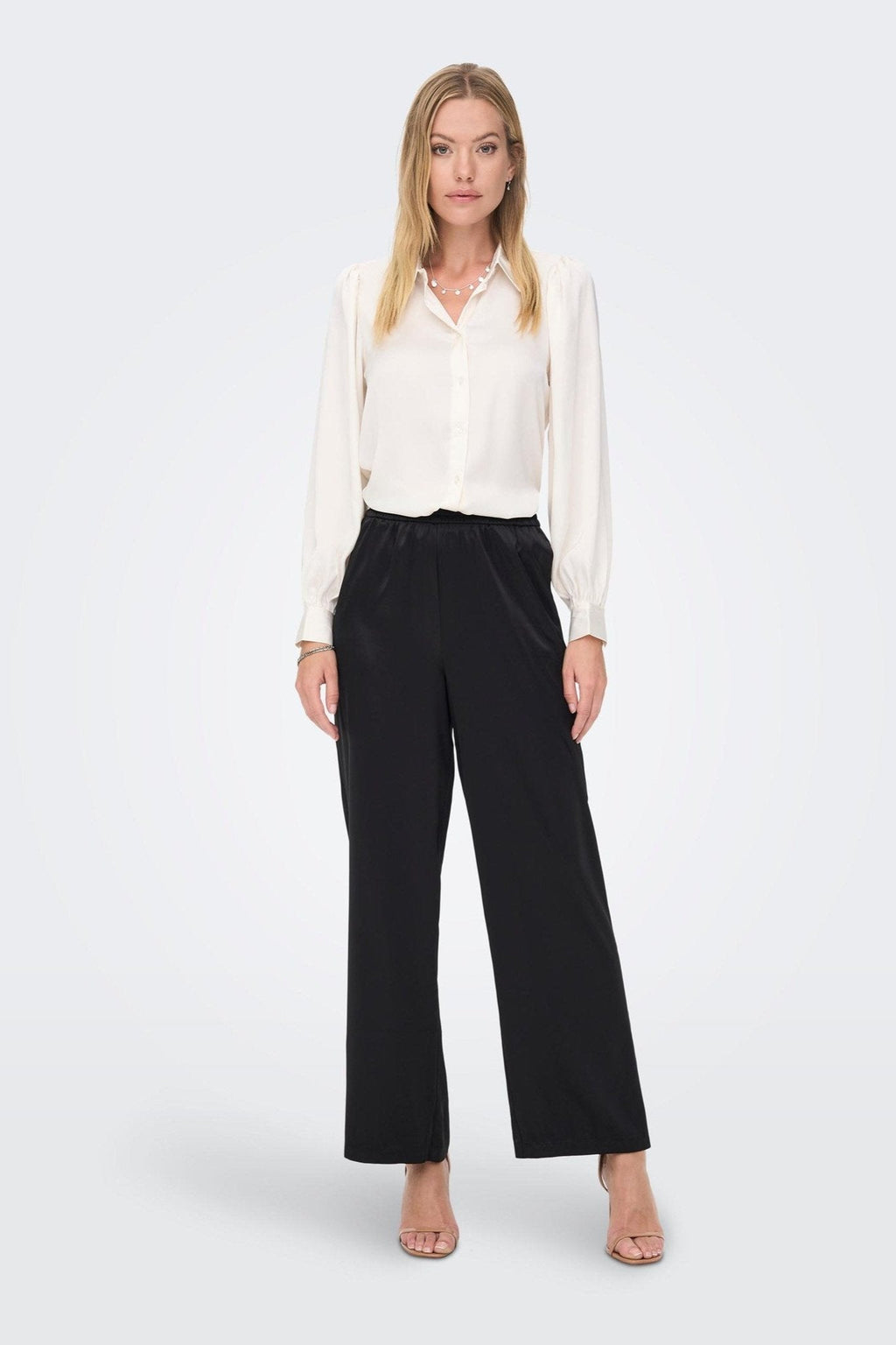 Victoria Satin Bukser - Sort