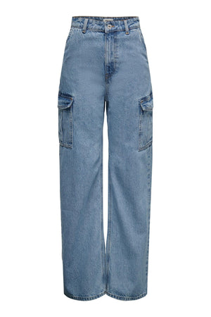 Hope High Waist Denim Jeans - Dark Blue Denim